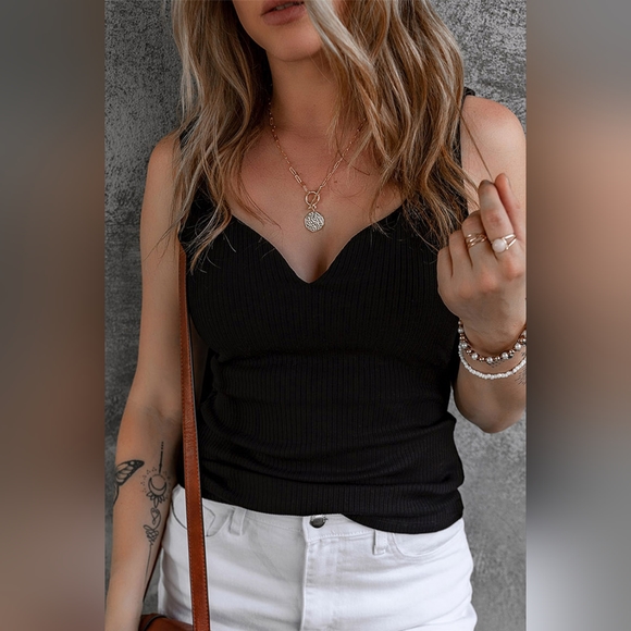 Sweetheart Neck Wide Strap Tank Top  Hit The Like ♡ Button For SALE!! - Picture 6 of 7